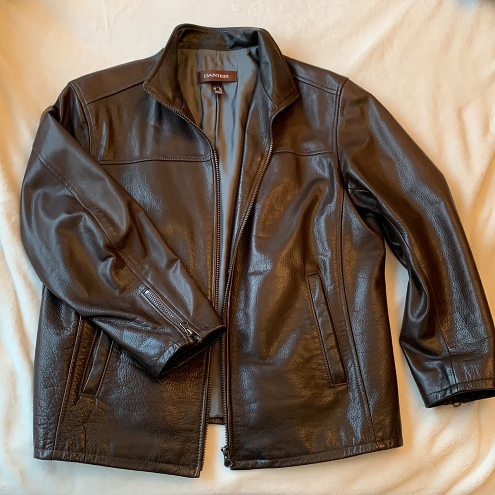 Daniel men’s brown leather jacket